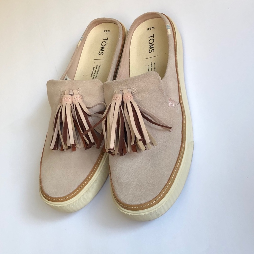 Toms Sunrise Mule Suede w/tassel